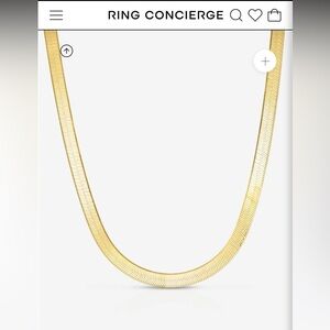 Brand new with tags Ring Concierge herringbone necklace